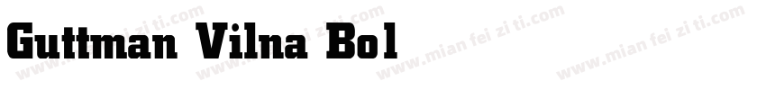 Guttman Vilna Bold字体转换